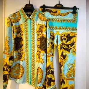 Limited Edition FENDACE Authentic Top Size 48 Leggings Size 42